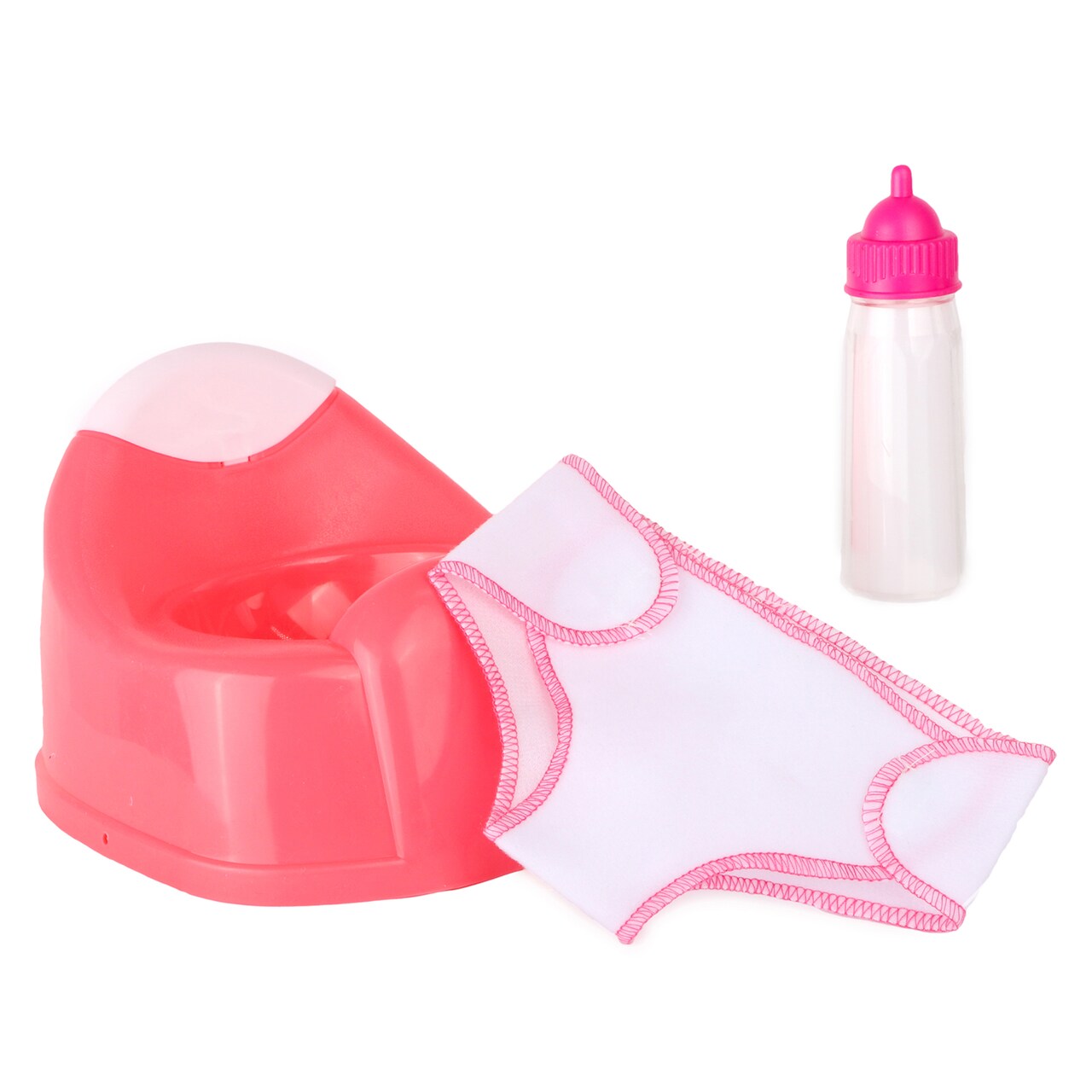 Dream Collection Toy Baby Doll Diaper & Potty Set in Gift Box